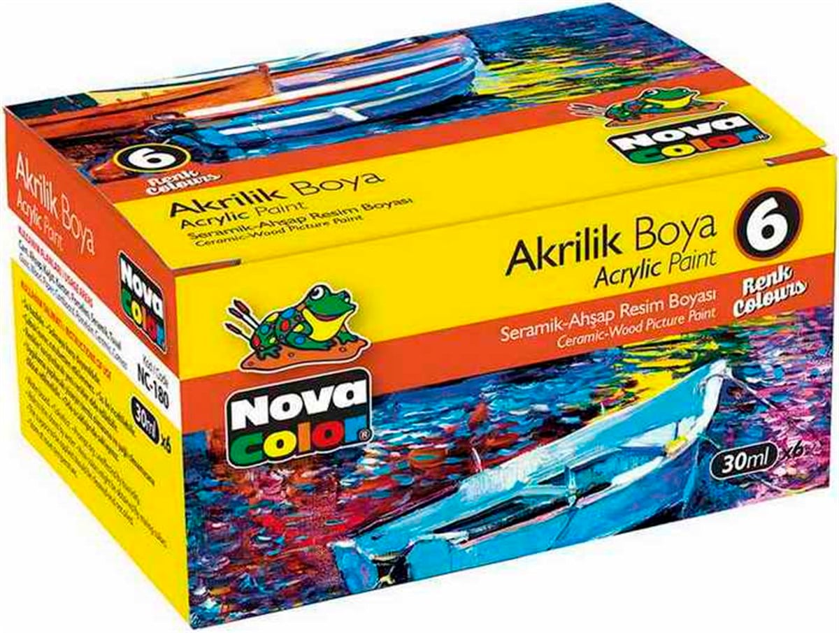 Nova Color Nc-180 Akrilik Boya 6 Renk
