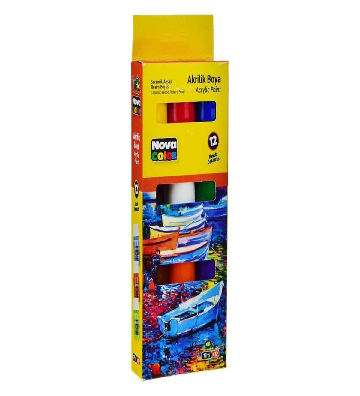 Nova Color Nc-2008 Akrilik Boya Şişe 17 ML 12 Lİ