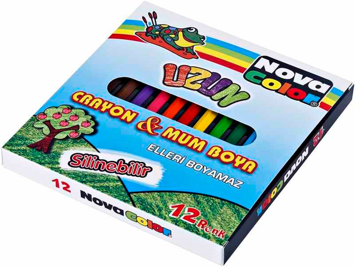 Nova Color Nc-2112 Mum Boya 12 Renk Uzun