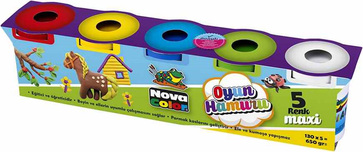 Nova Color Nc-4106 Oyun Hamuru Maxi 5Li Paket