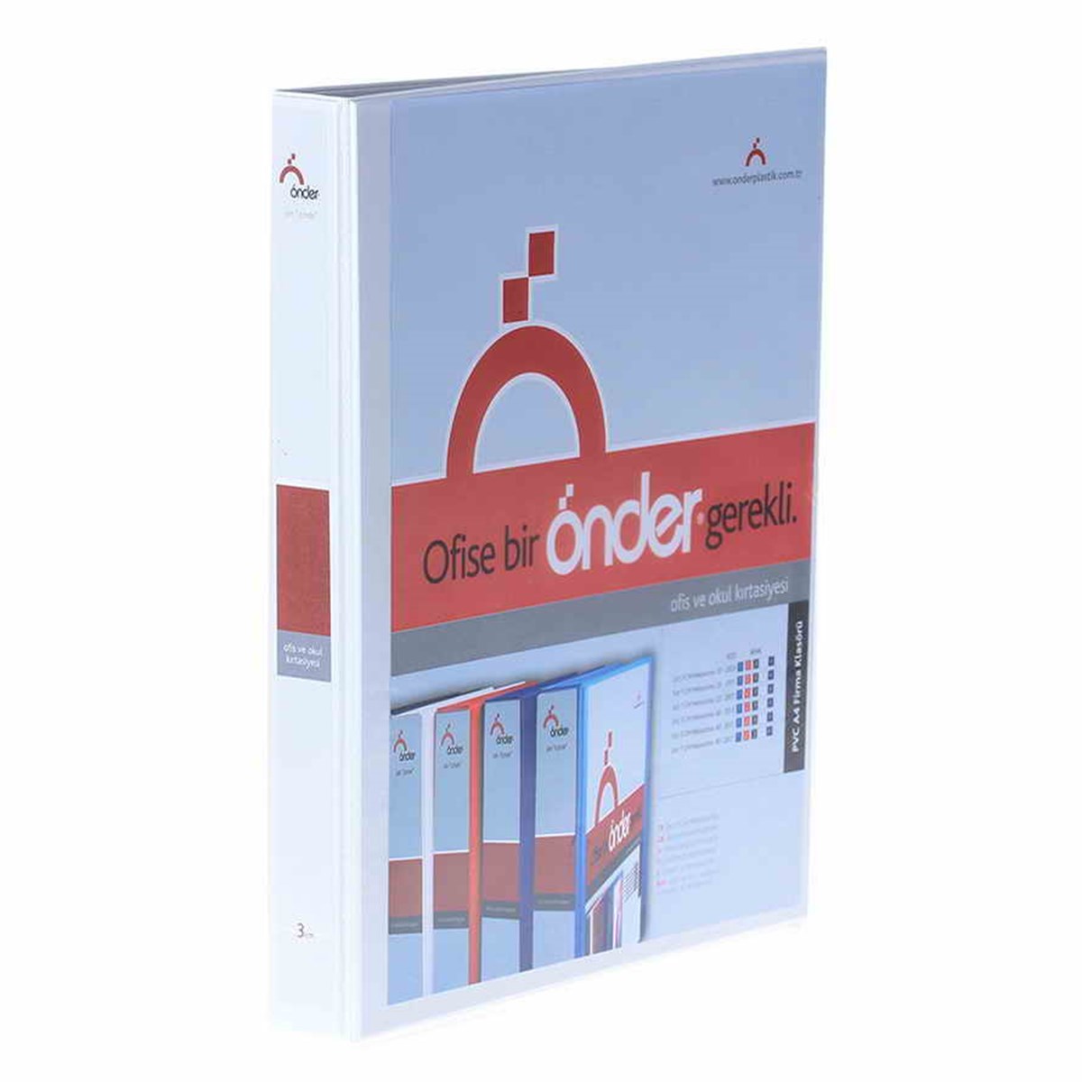 Önder 2003-5 Firma Klasörü A4 3Cm 2 Halka Beyaz