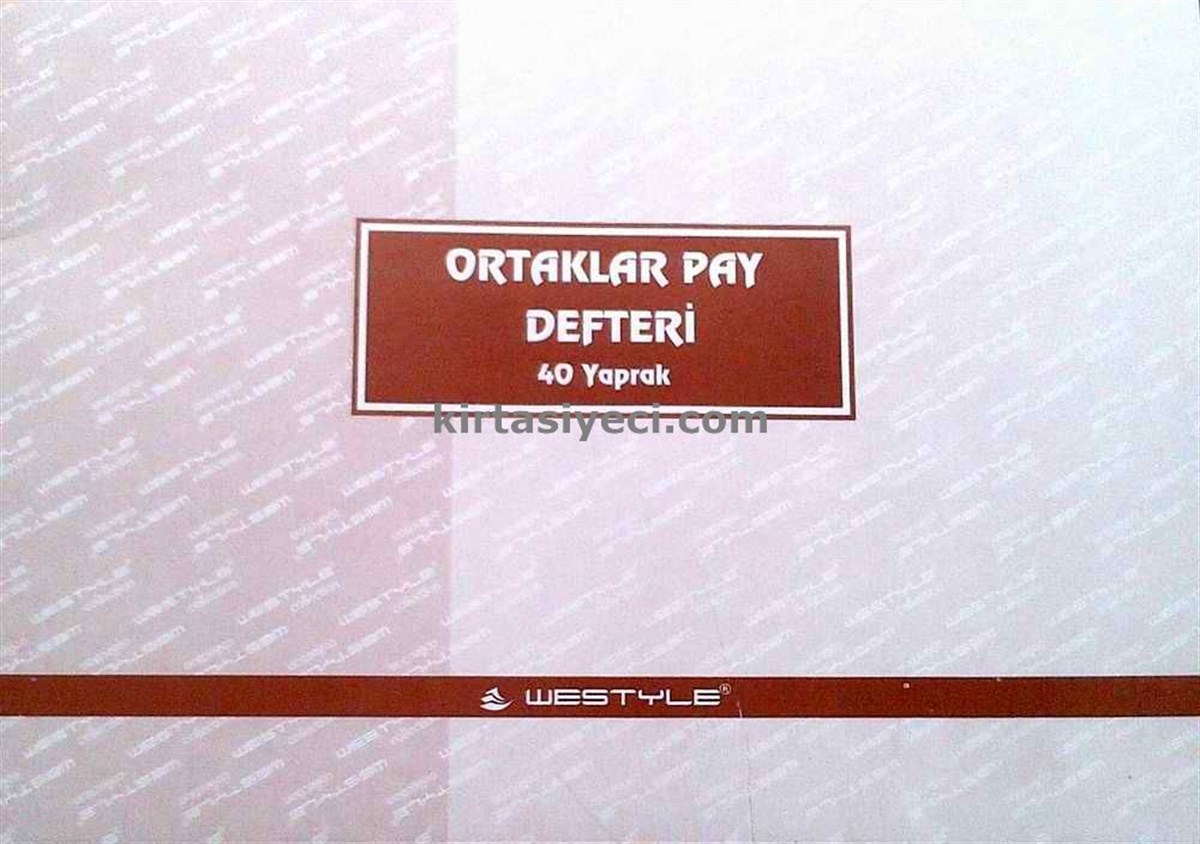Özkan M0921 Ortaklar Pay Defteri  40 Yaprak 