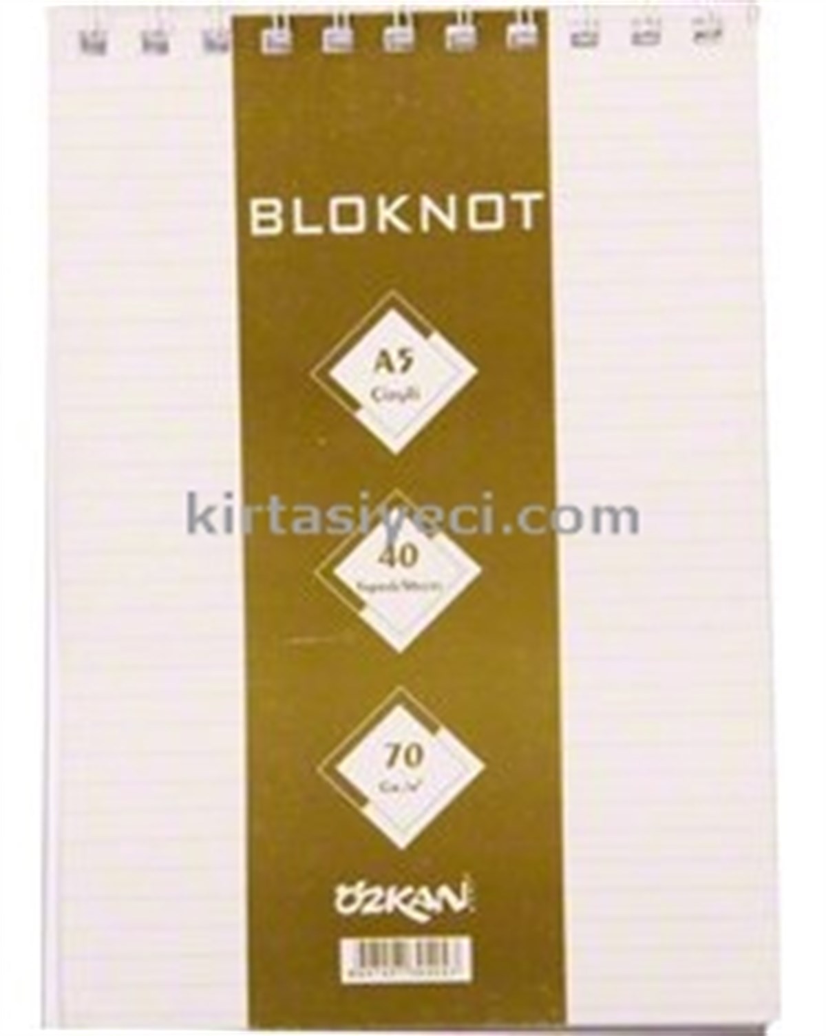 Özkan M1336 A5 Spiralli Bloknot Kareli 50 Yaprak 