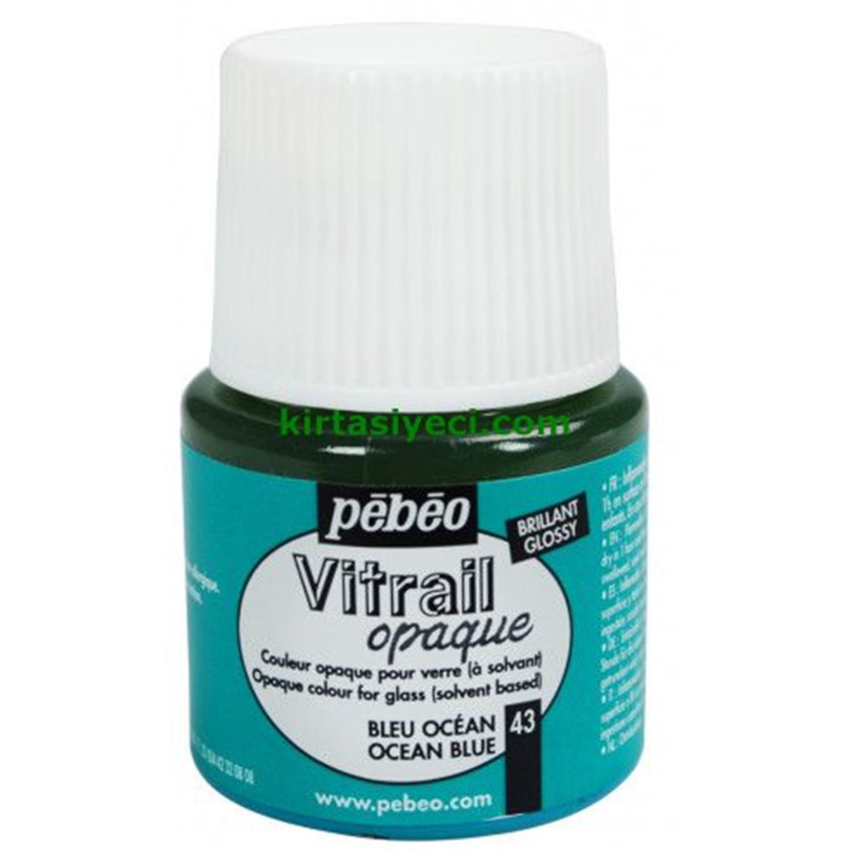 Pebeo 050*43 Cam Boyasi 45Ml Mavi