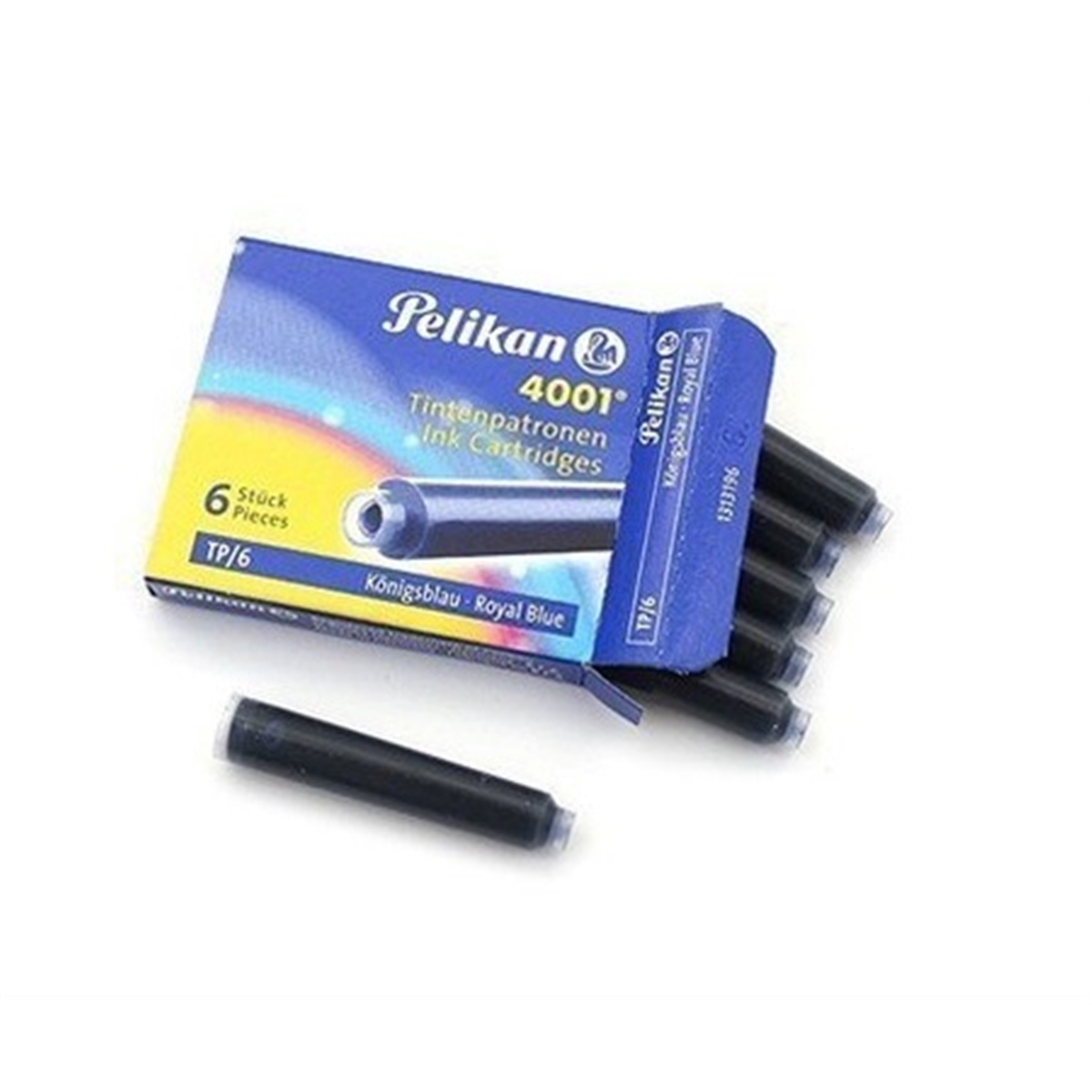 Pelikan 4001 Dolma Kalem Kartusu Küçük Royal Mavi 6Li Kutu 