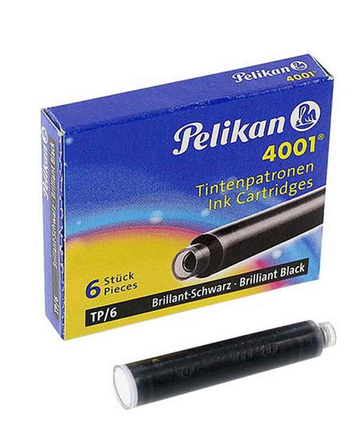 Pelikan 4001 Dolma Kalem Kartusu Küçük Royal Siyah 6Li Kutu 