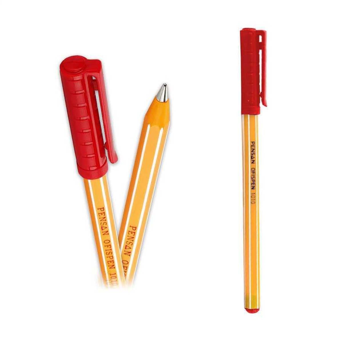 Pensan 1010 Tükenmez Kalem 1Mm Kırmızı Adet