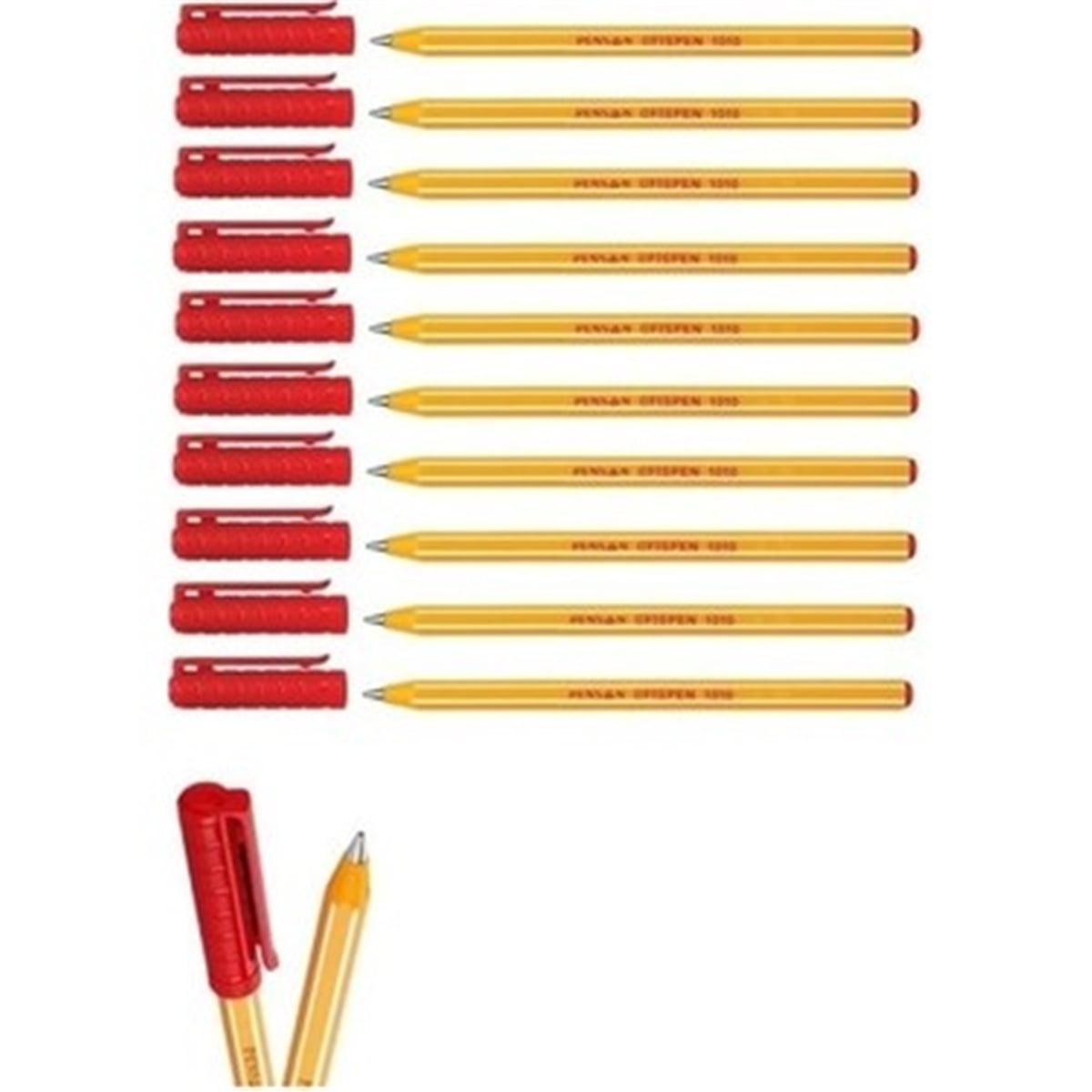 Pensan 1010 Tükenmez Kalem Kirmizi 1Mm 10Lu Paket  