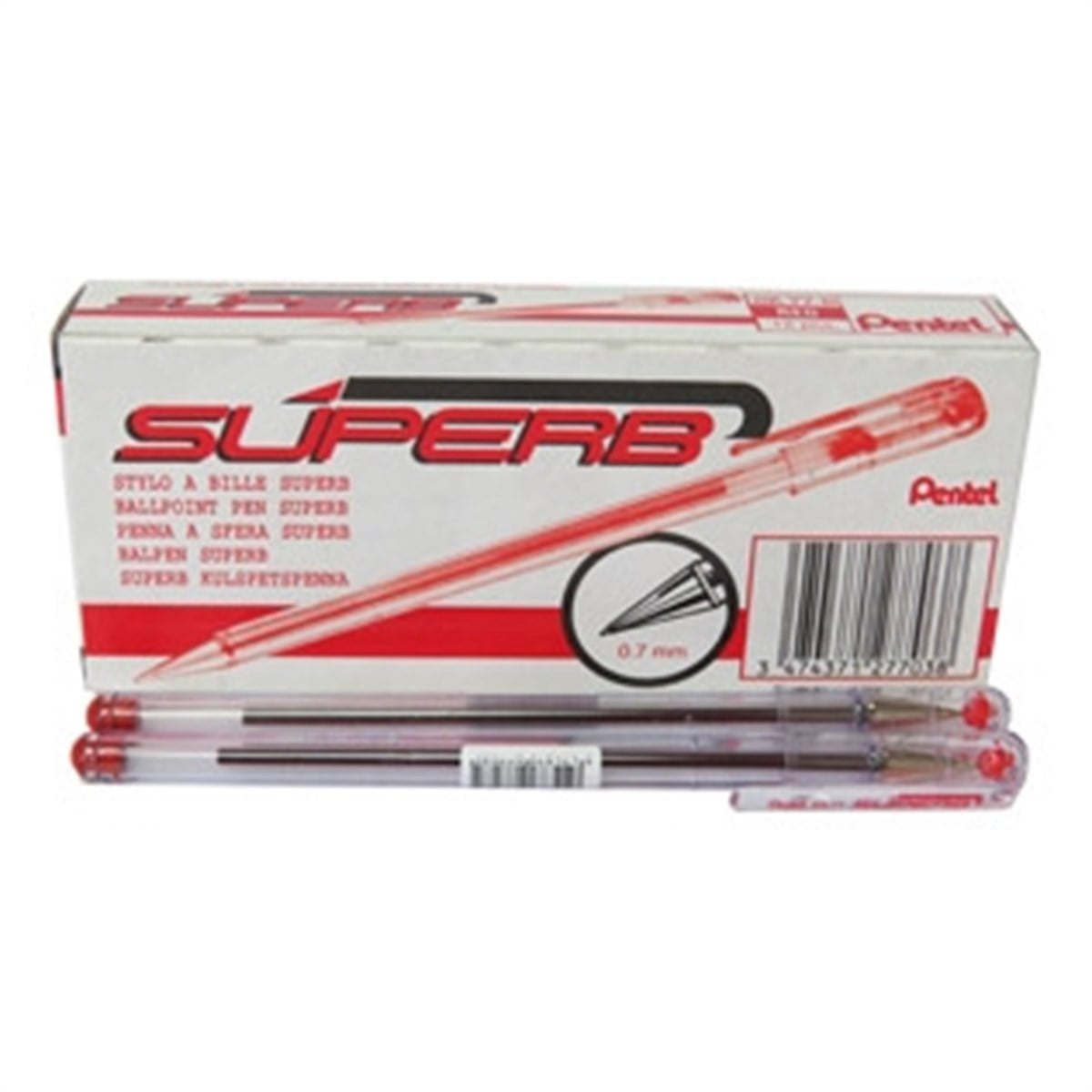 Pentel Bk77-B Superb Roller Kalem Kirmizi