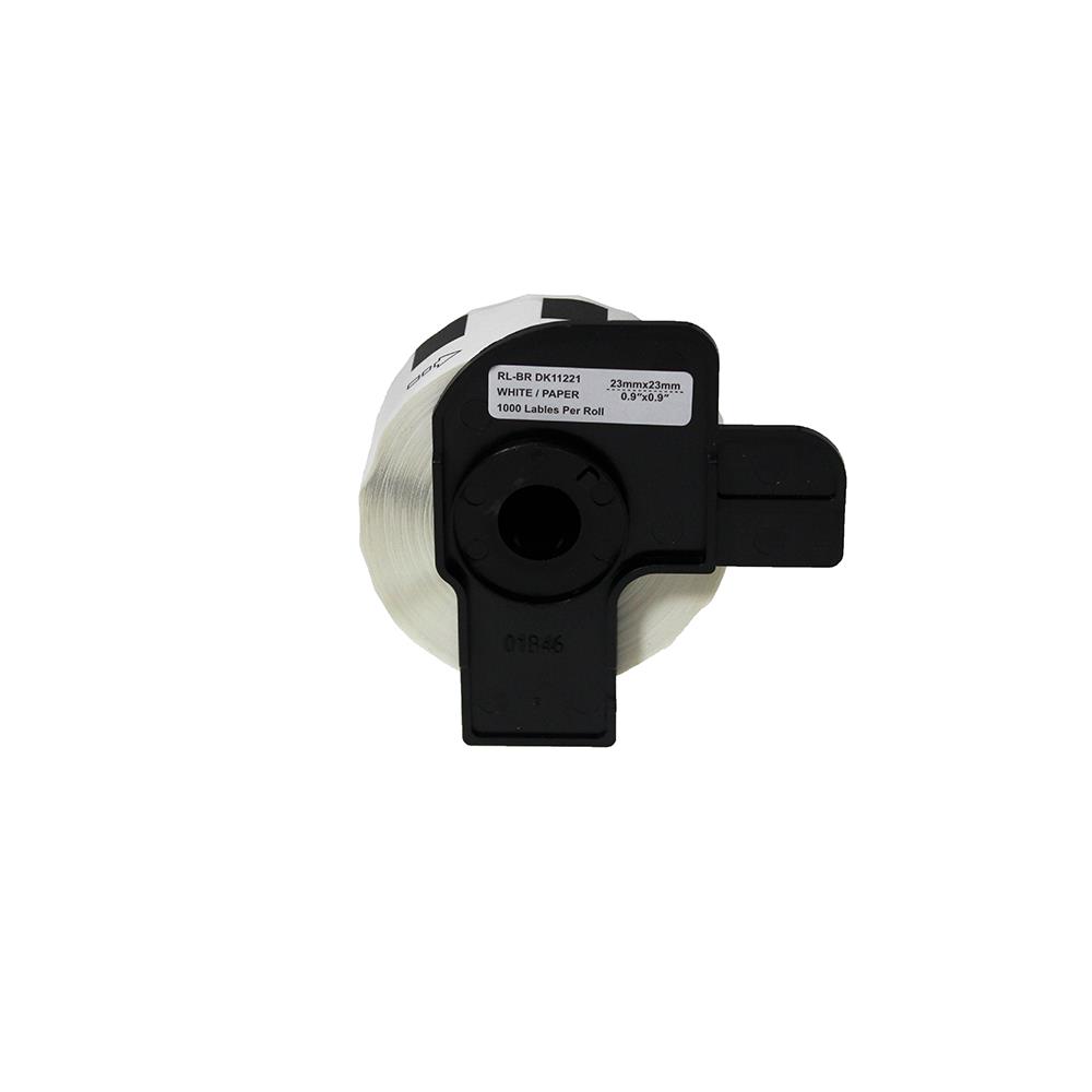 PRINTPEN BROTHER P-Touch DK-11221 KARE ETIKET (1000 Adet/Rulo) (23mm x 23mm)
