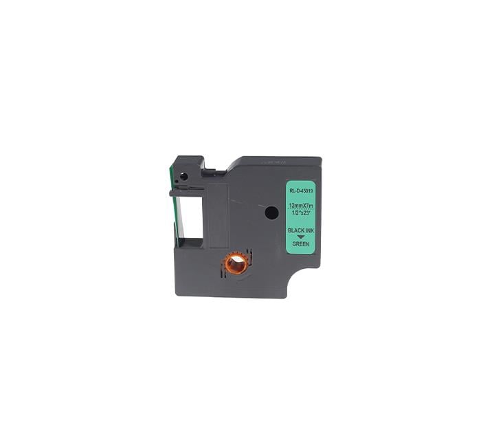 PRINTPEN DYMO D1 45019 YESIL ETIKETE SIYAH (12mm x 7m)