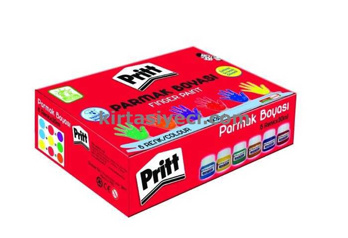 Pritt 1221355 Parmak Boyasi 6 Renk 30Ml