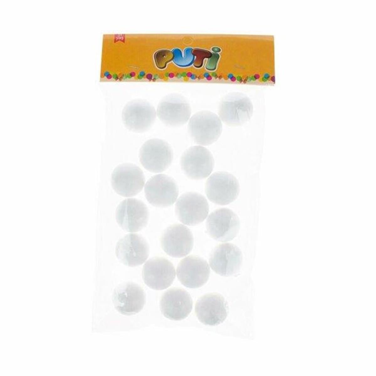 Puti Köpük Top 3 Cm 20 Li 4766