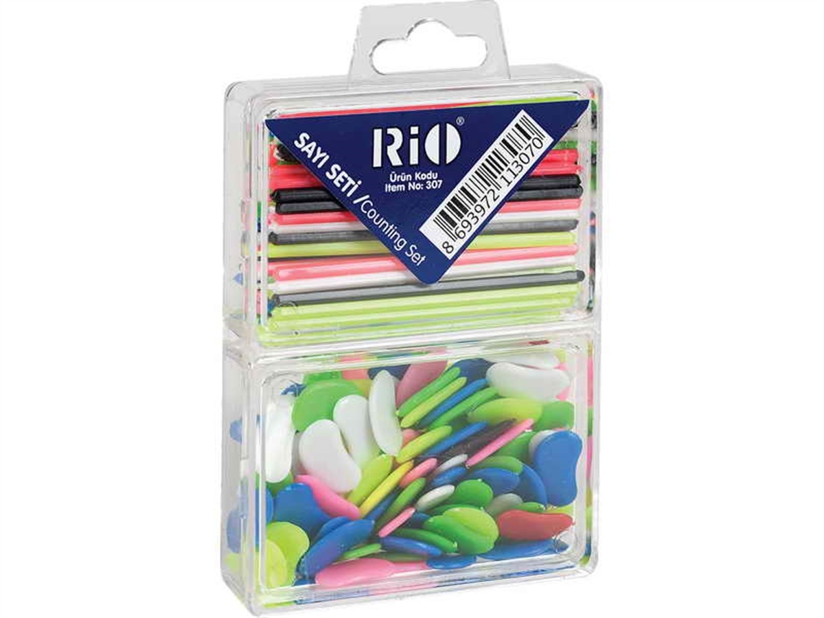 Rio 307 Sayi Seti Fasulye+Çubuk Karton Kutu 