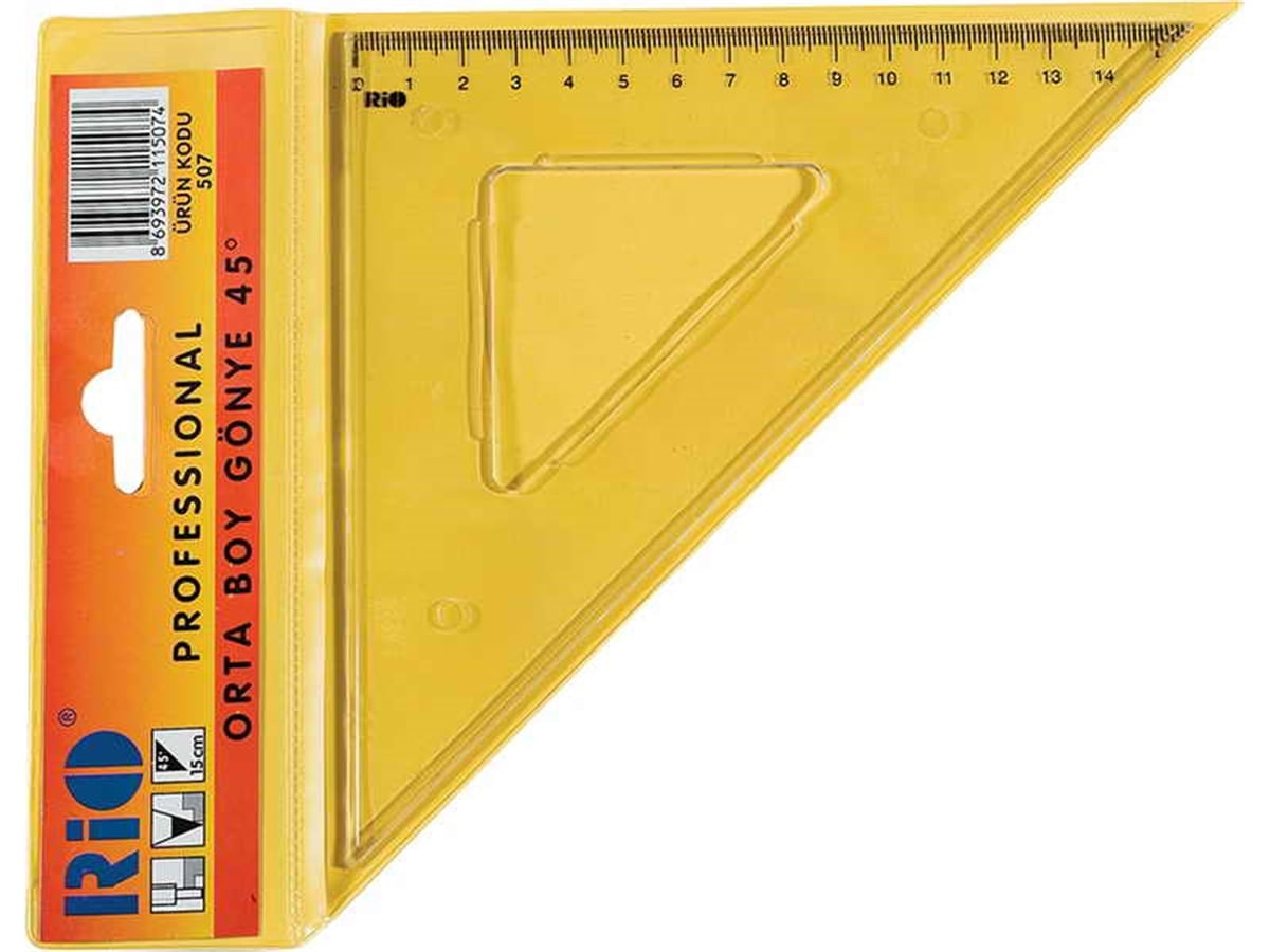 Rio 507 Orta Boy Lüks Gönye 45 Derece 15Cm 