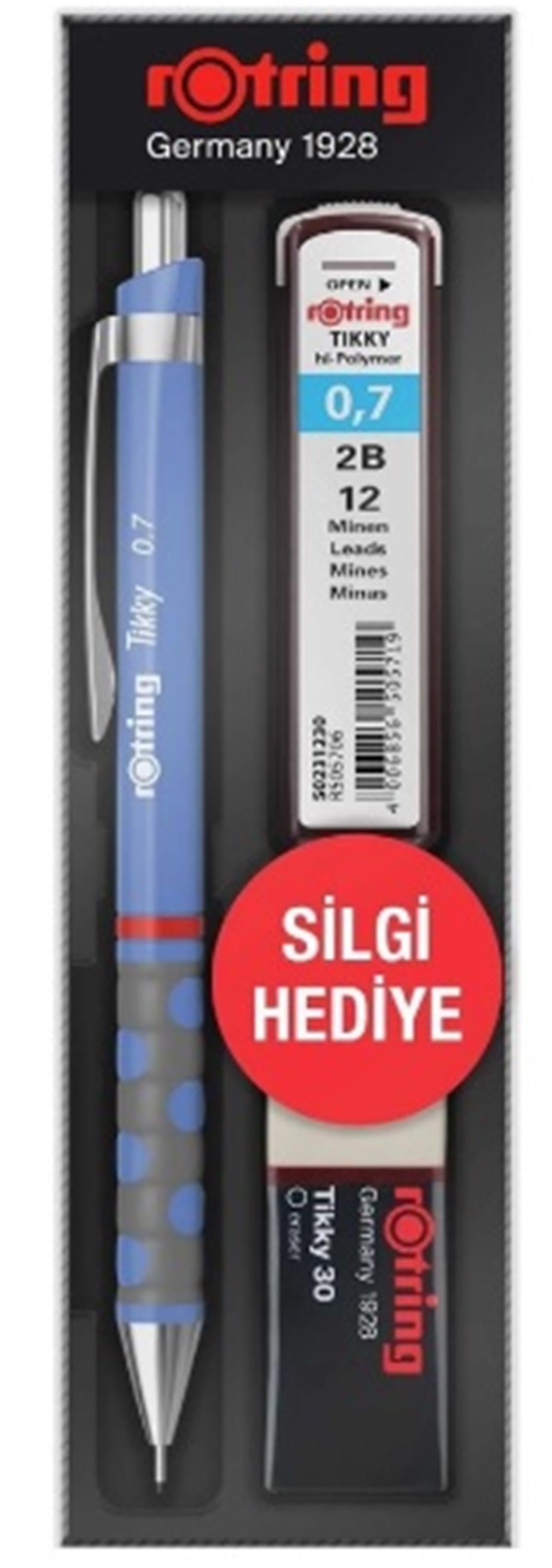 Rotring Okul Seti Tikky Rd 0.7+Min Silgi Hediyeli Menekşe Mavi