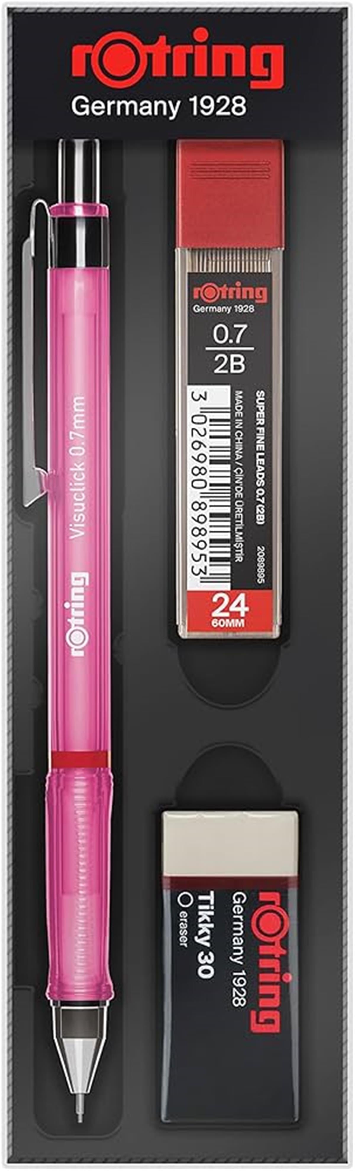 Rotring Okul Seti Visuclick Versatil/Min Silgi 0.7 MM Pembe RO-VK07