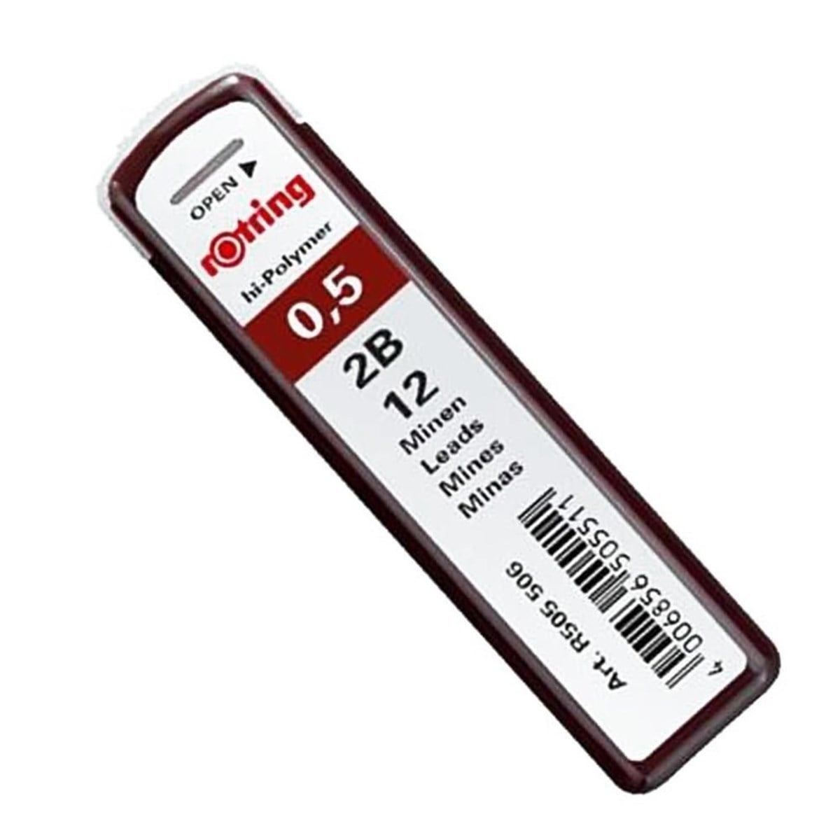 Rotring S0312630 Hi-Polymer Min 0,5Mm 2B 