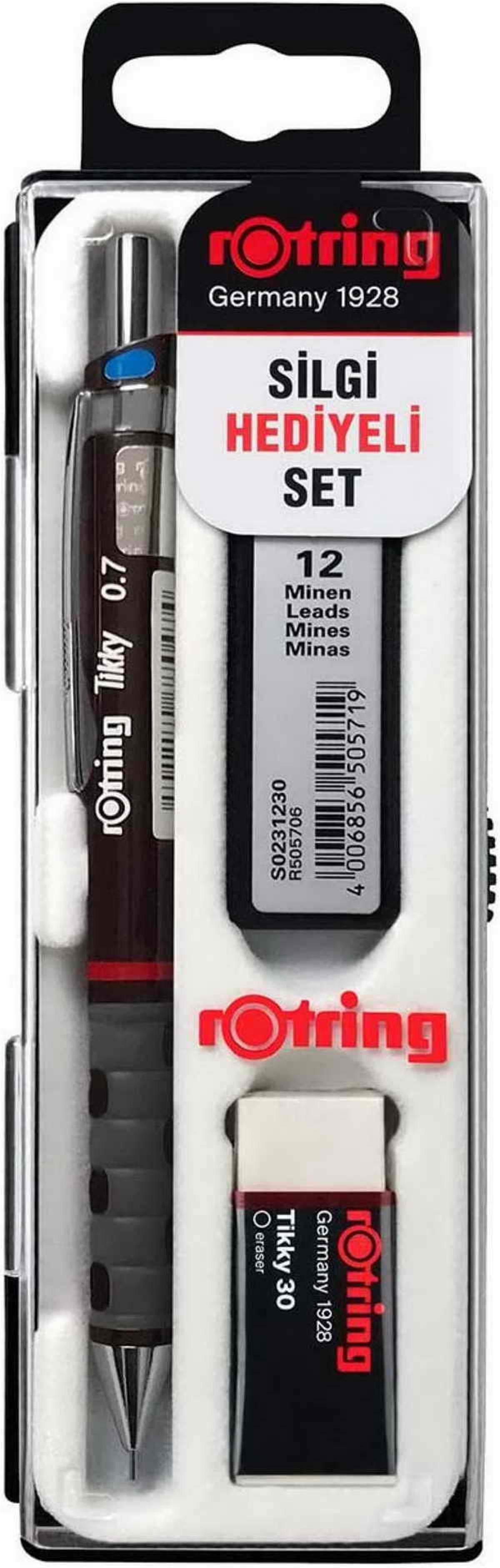 Rotring Tikky Versatil Okul Seti 0.7 Bordo