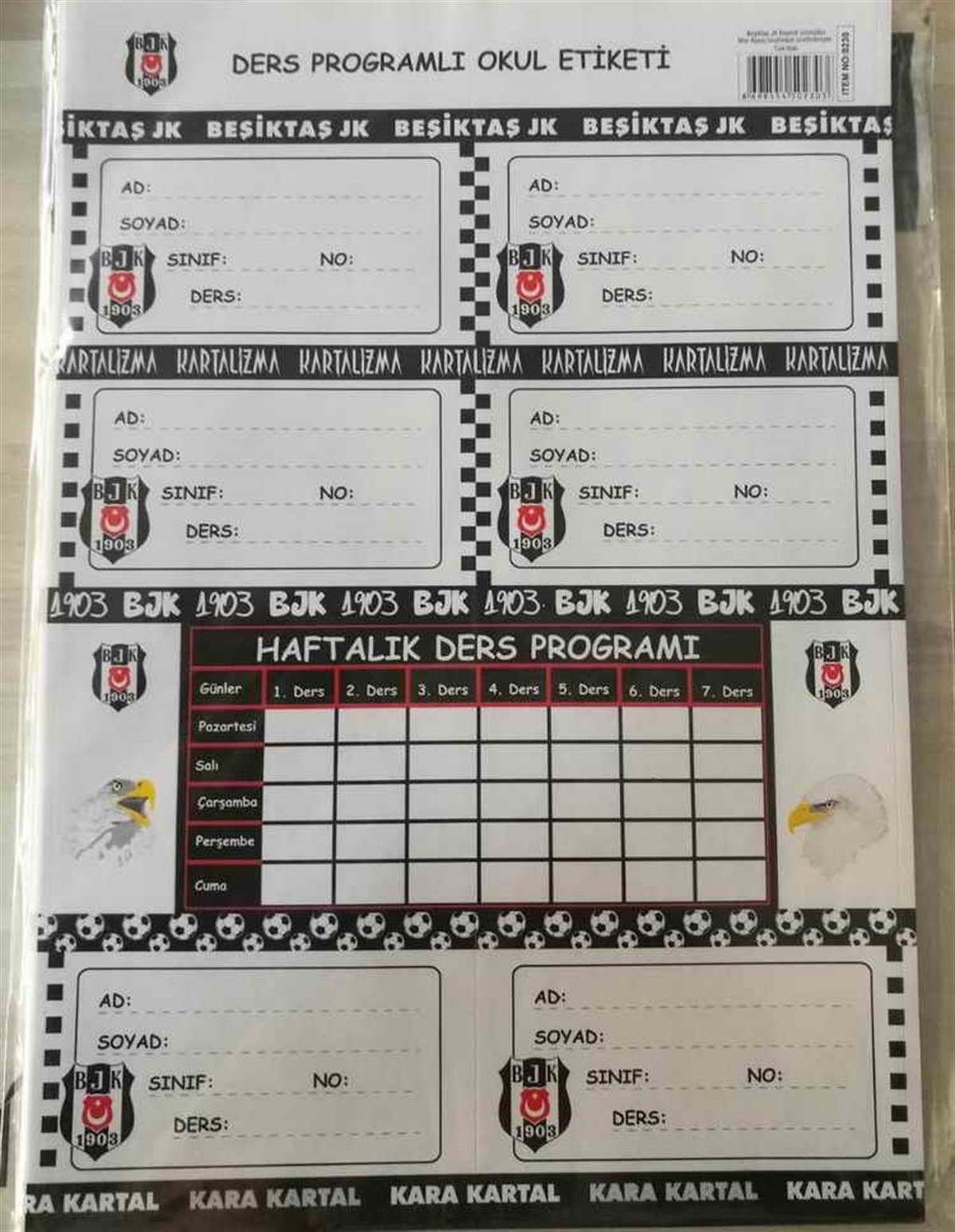 Rubenis Mor Etk22 0230 Bjk Okul Etiketi Ders Programli