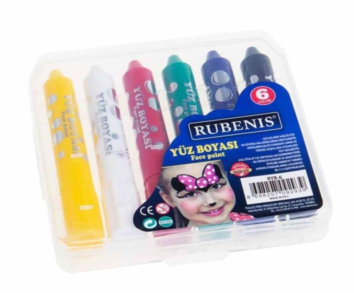 Rubenis Ryb-6 Yüz Boyası Çevirmeli 6 Lı