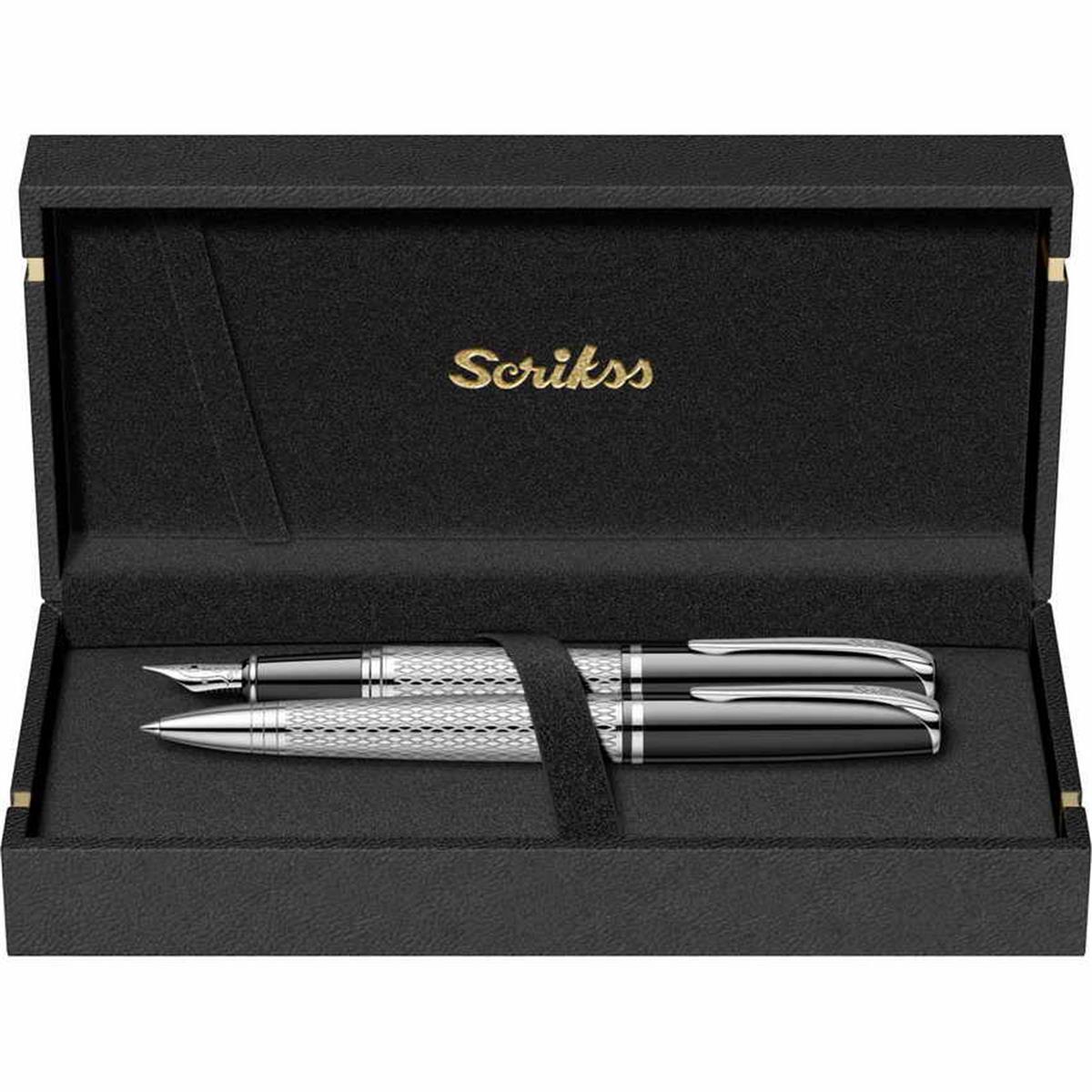 Scrikss 477 Dolmakalem+Tükenmez Kalem Takim Lüks Kutuda