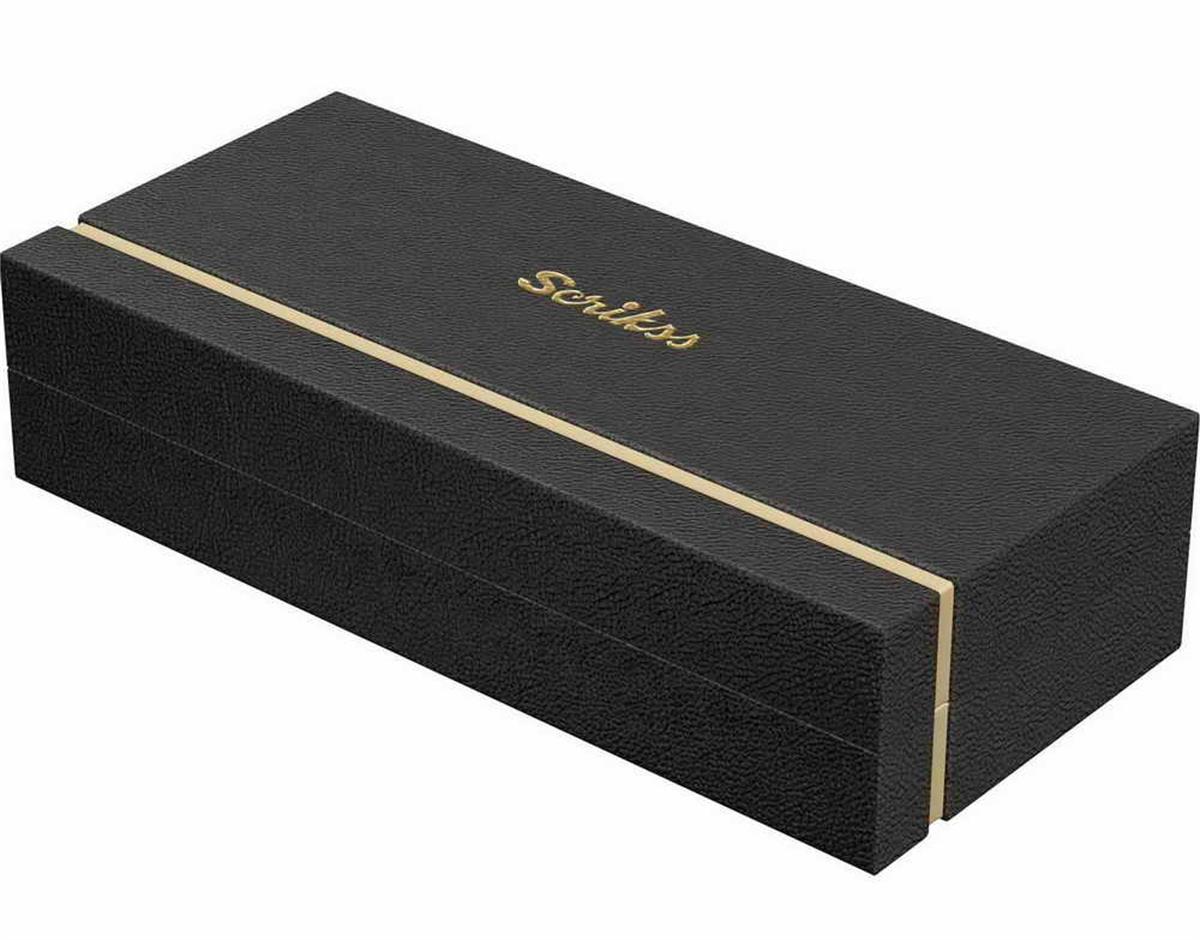 Scrikss 722W Baliksirti Desenli Dolmakalem Gold Krom Lüks Kutuda