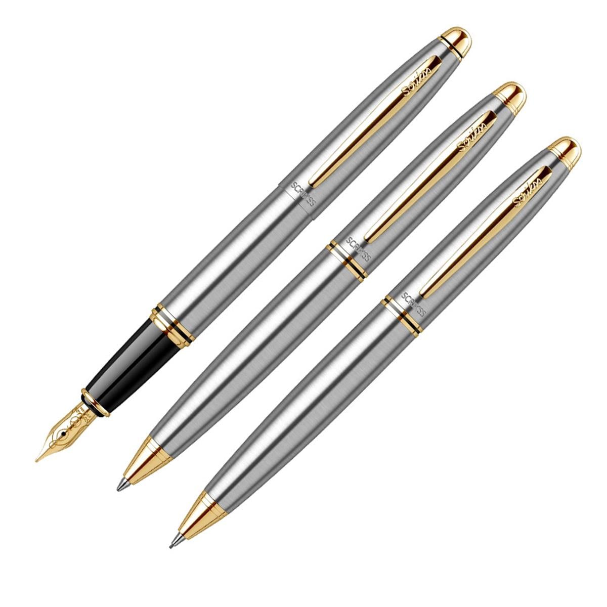Scrikss 88 3Lü Takim Gold Krom Lüks Kutuda