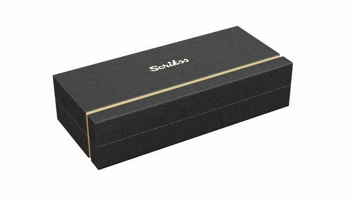 Scrikss 88 Tükenmez Kalem+Versatil Kalem Takim Gold Krom Lüks Kutuda