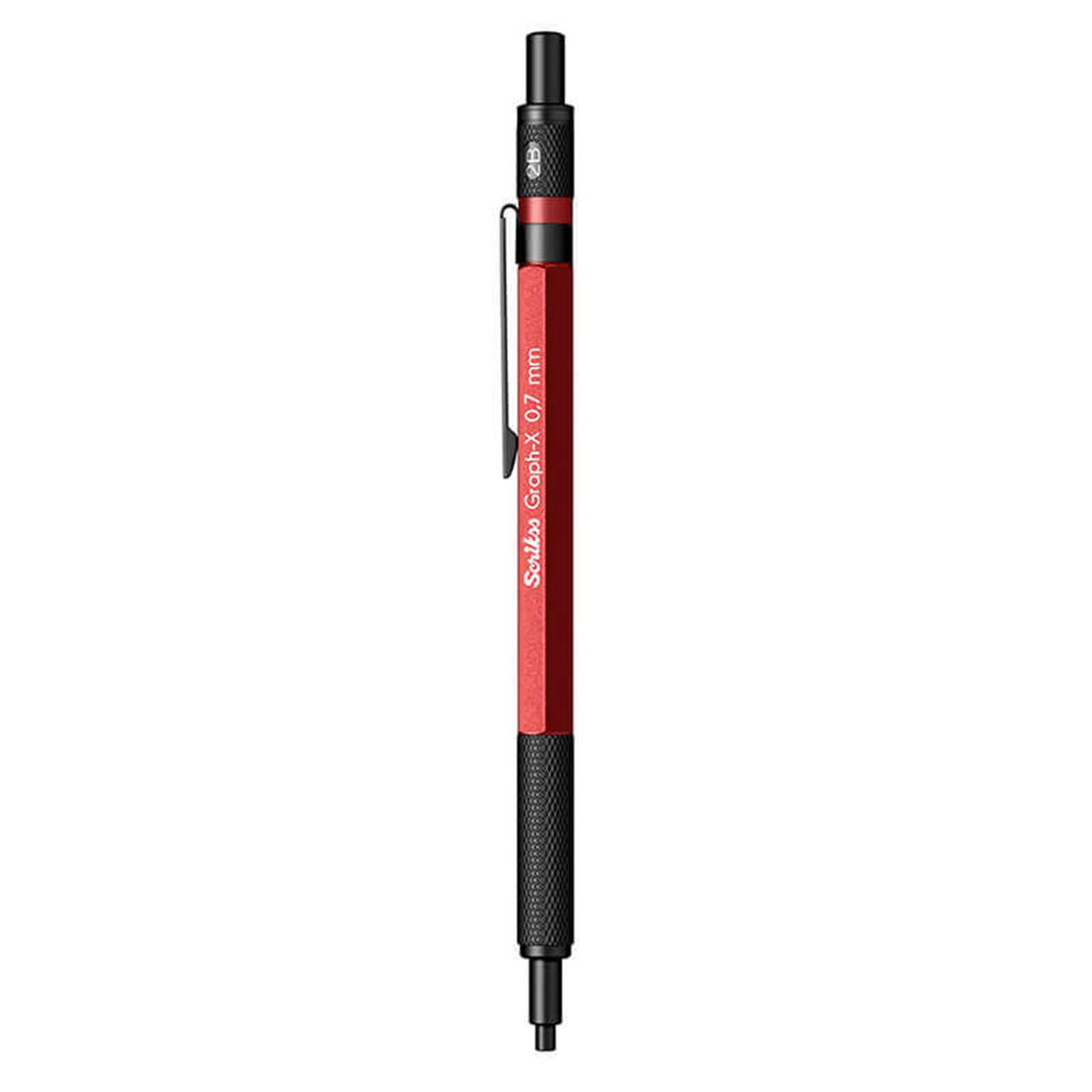 Scrikss Versatil Kalem Graph-x Metal Renkler 0.7 MM Kırmızı