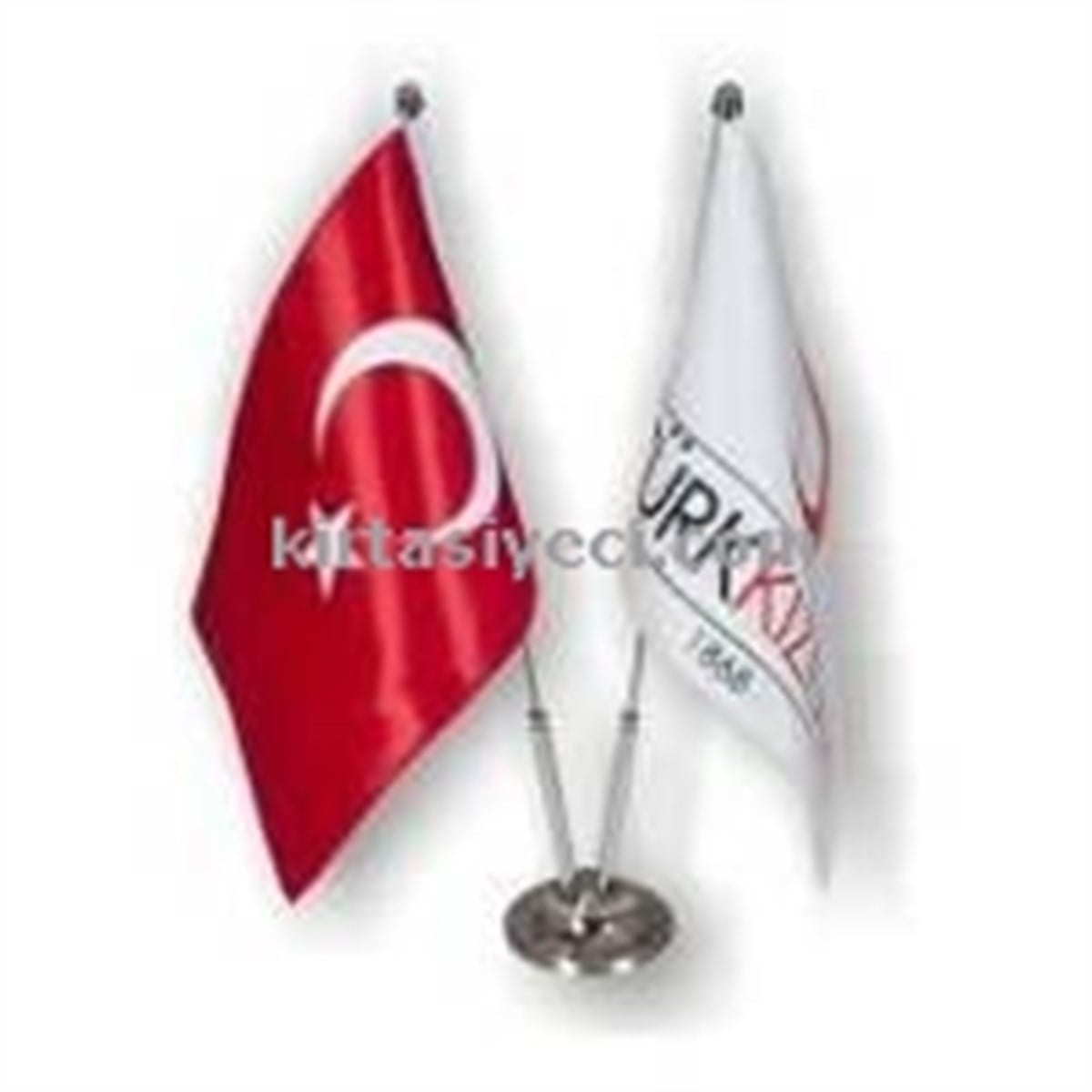 Seçkin 102 Çiftli Masa Üstü Bayrak Diregi 35Cm