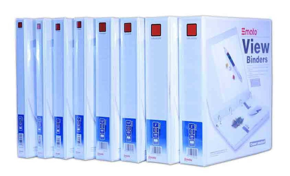 Smato W1501 0,5 2 Halkali D Mekanizmali Klasör Beyaz 