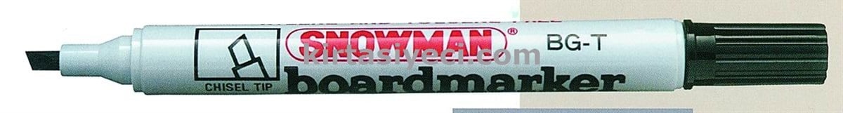 Snowman Bg-12T M Tahta Kalemi  Kesik Uç Mavi Doldurulabilir
