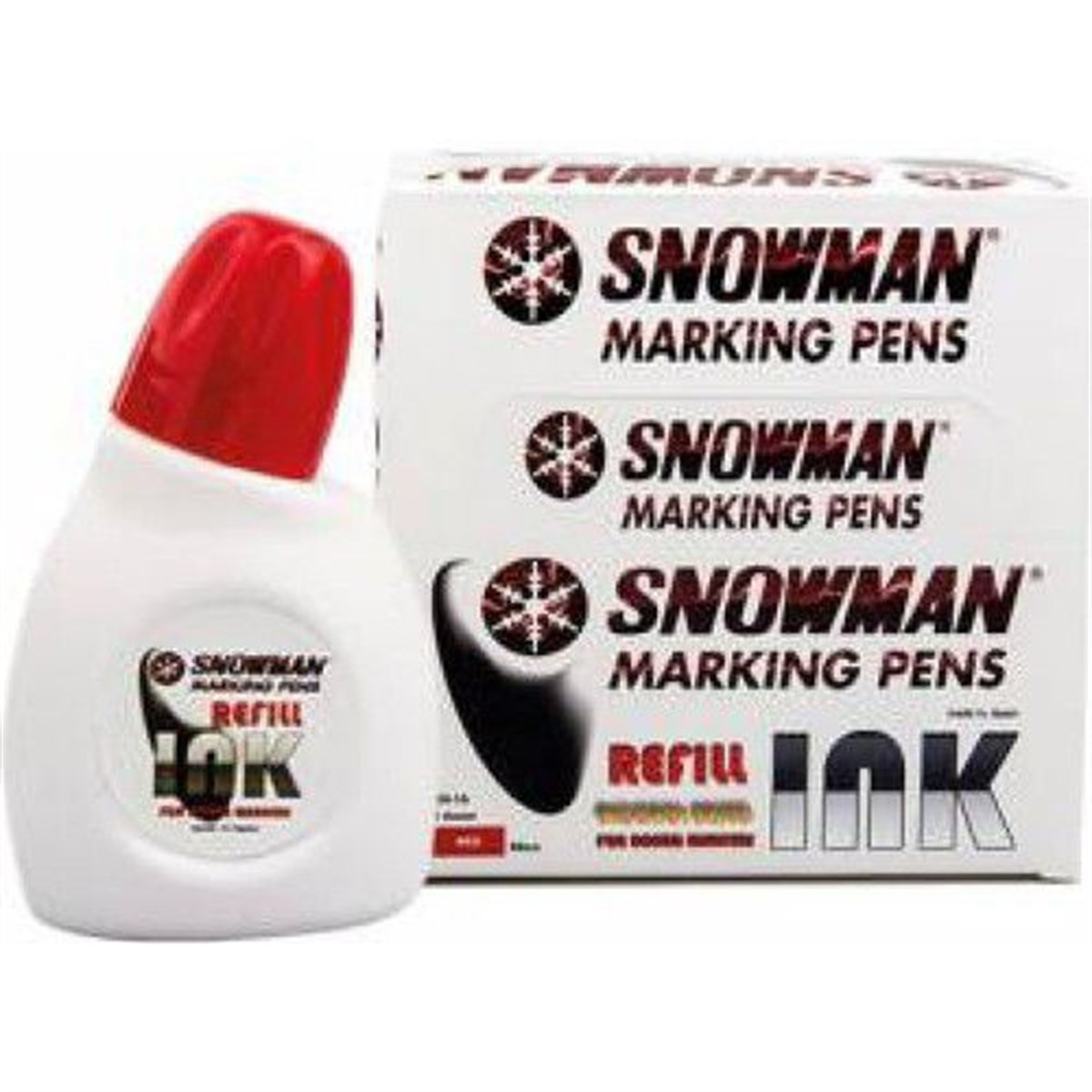 Snowman Bn-1A 90K Tahta Kalem Mürekkebi 90Cc Plastik Sise Kirmizi