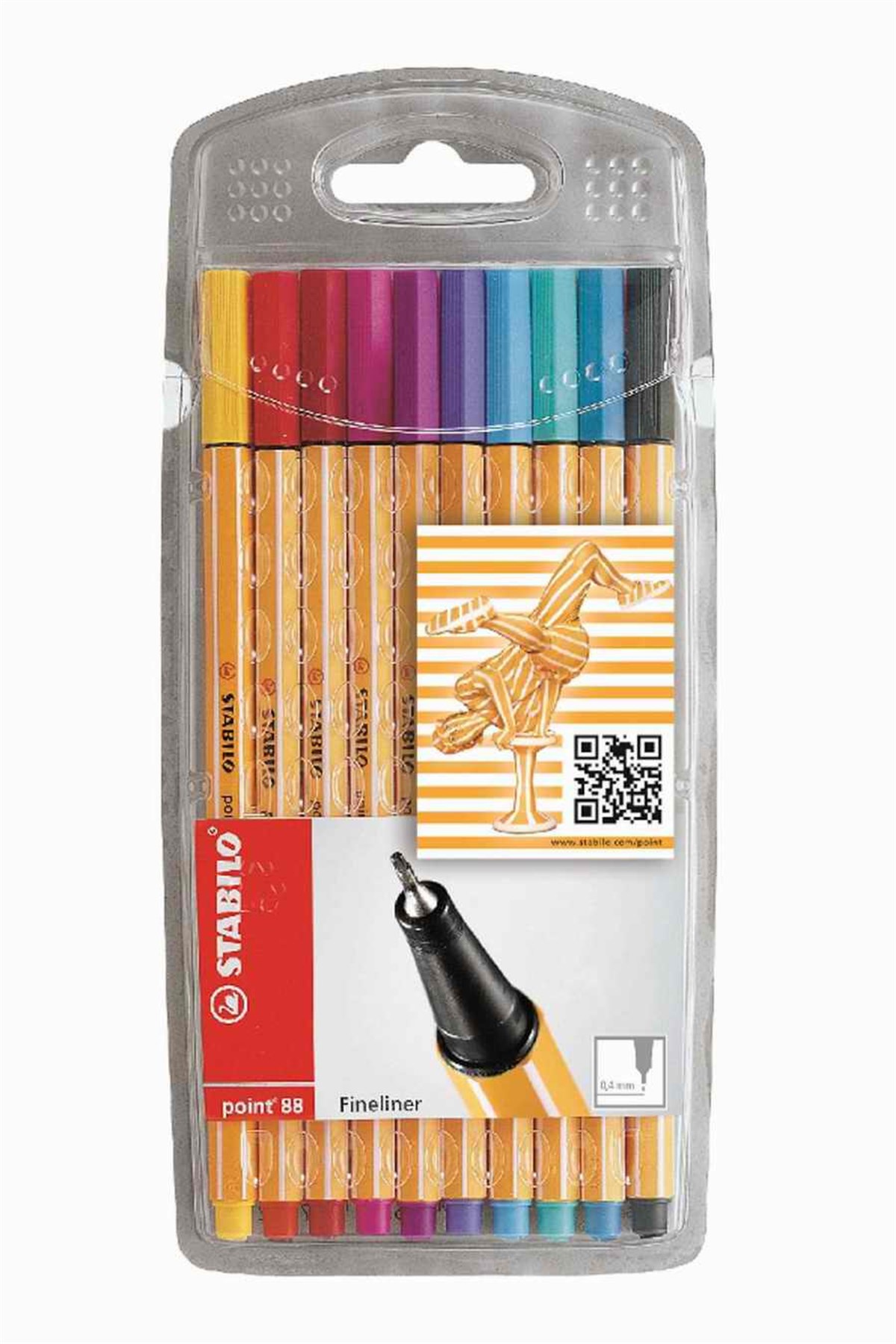 Stabilo 8810 Point Pen 88 Askili Pl Paket 10 Renk