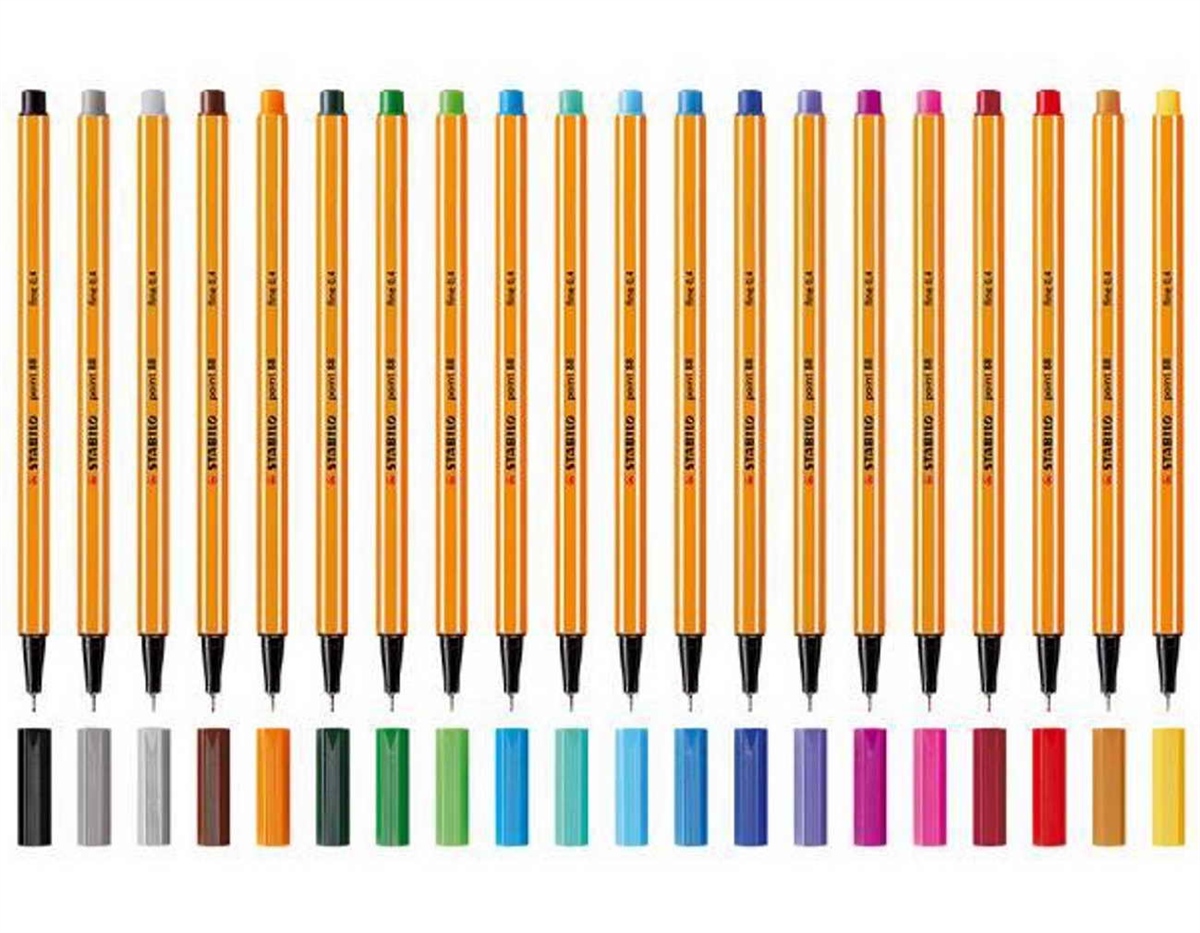 Stabilo Keçe Uçlu İnce Kalem 88 Point 0.4 Mm Fosforlu Turuncu 88/054