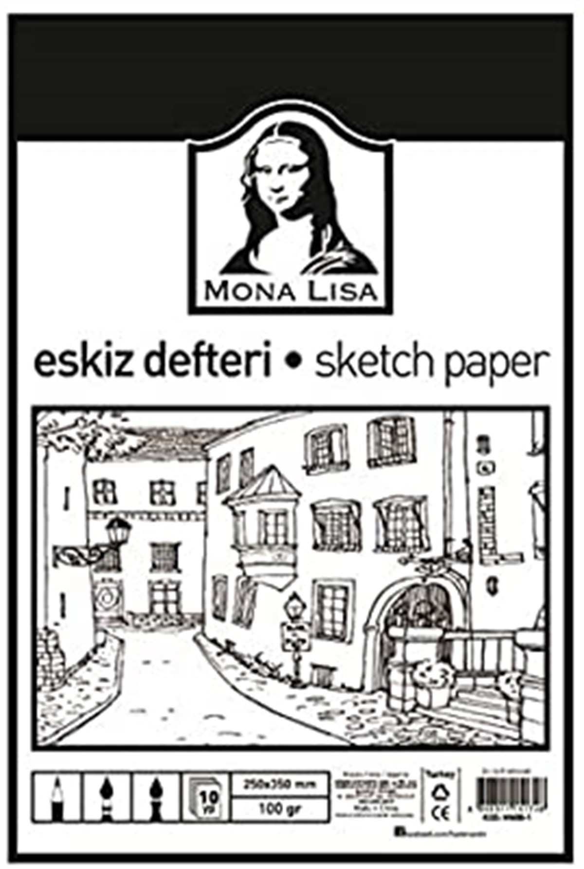 Südor Mn08-1 Monalisa Eskiz Kagidi 25X35 100Gr 10 Yaprak