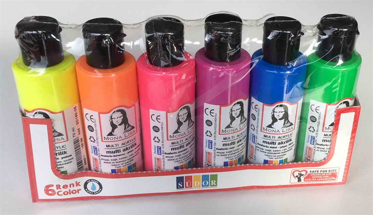 Südor Sd1006F Multi Akrilik Fosforlu Set 6X70Ml