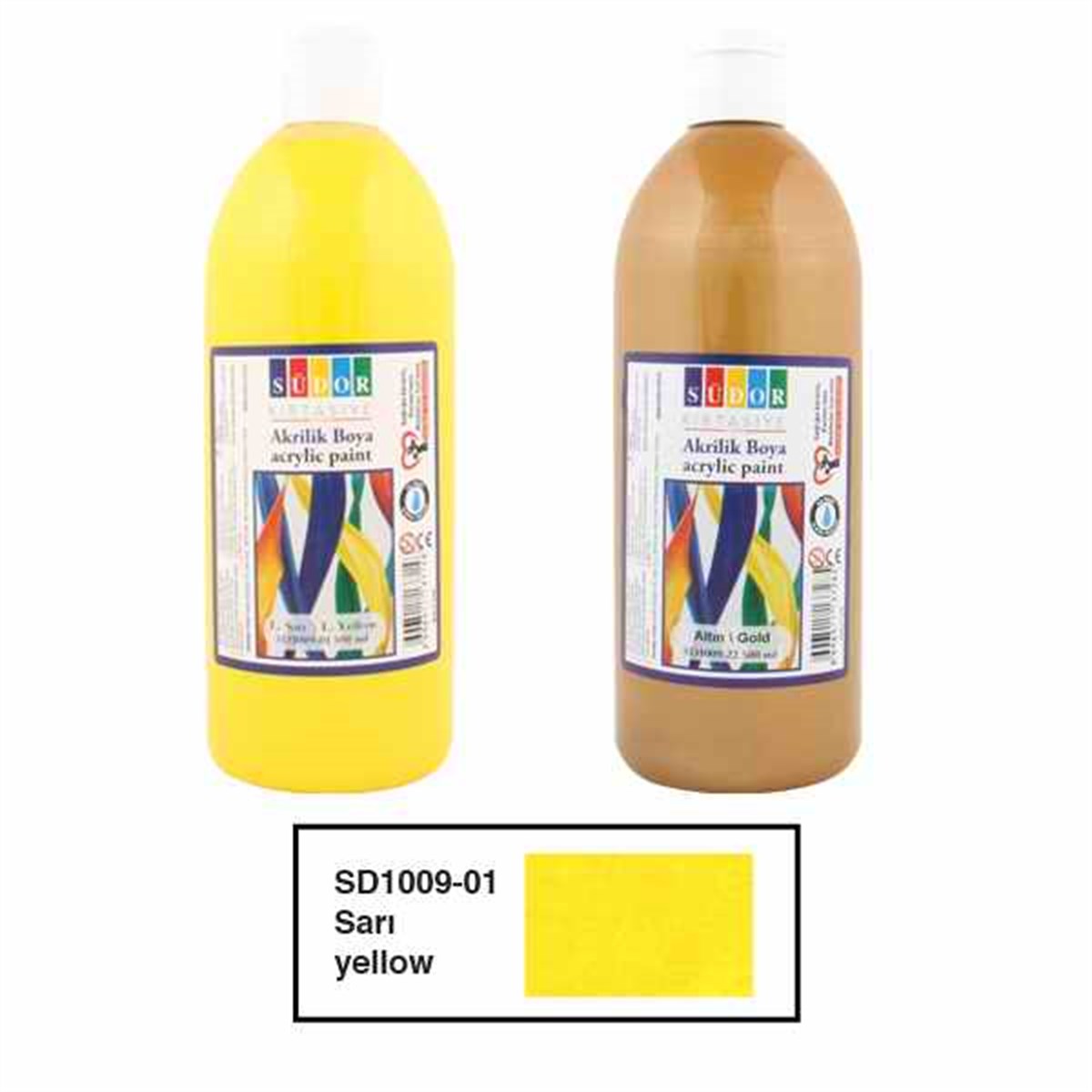 Südor Sd1009-01 Akrilik Boya 500Ml Limon Sari  