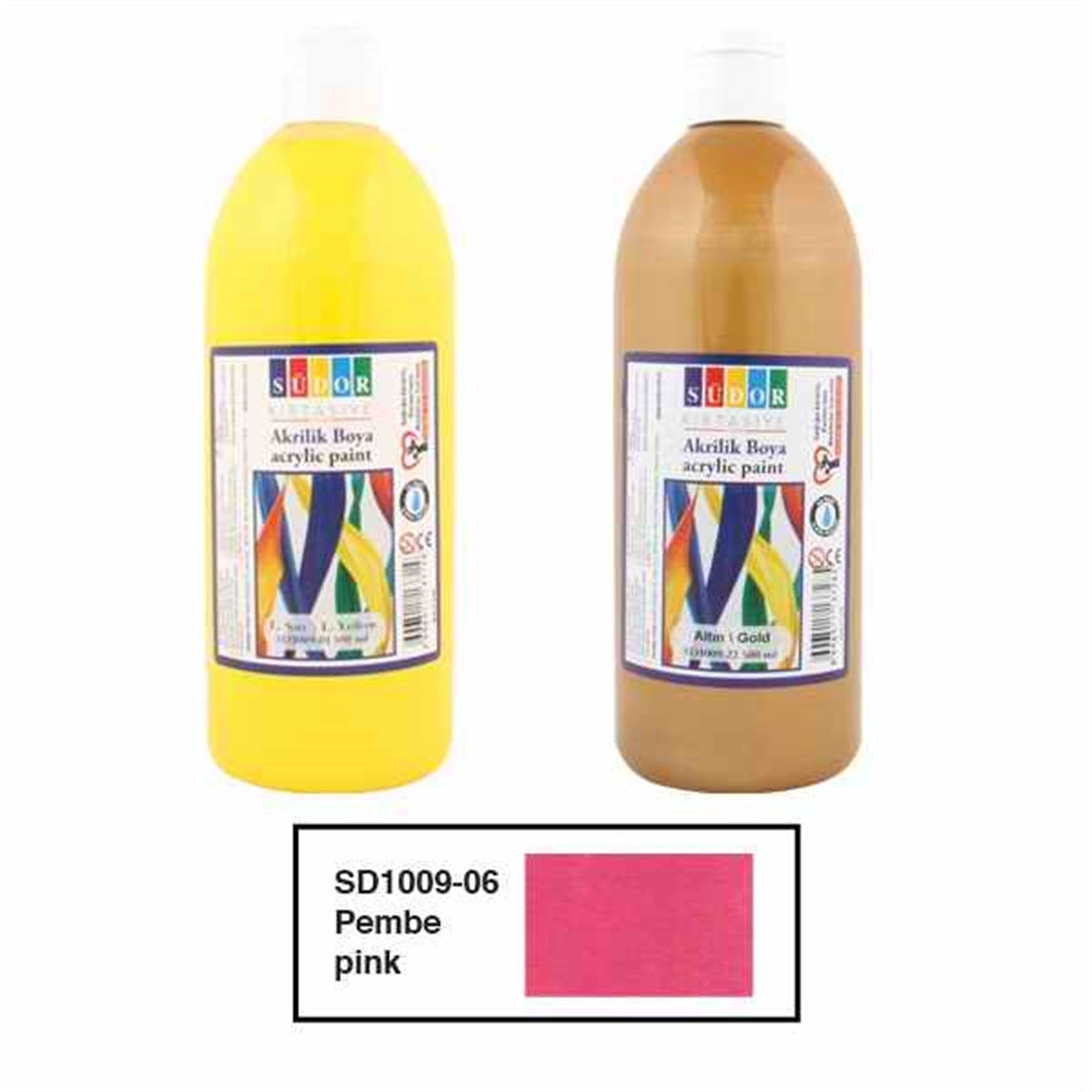 Südor Sd1009 Akrilik Boya 500Ml Pembe