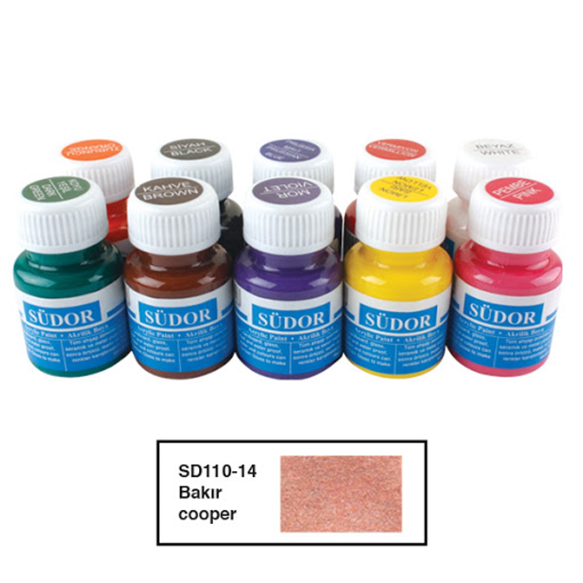Südor Sd110-14 Akrilik Boya 25 Ml Bakir 
