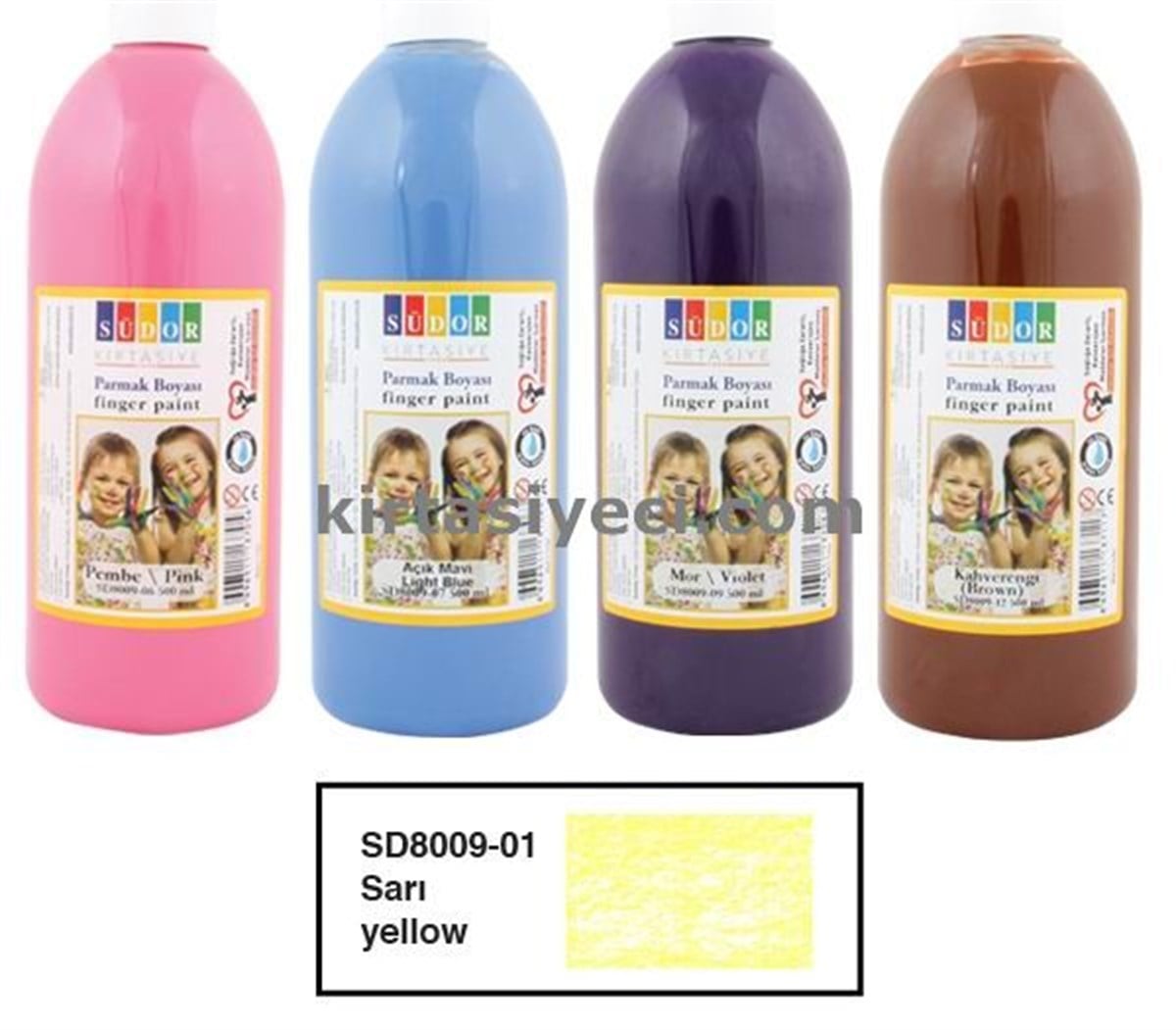 Südor Sd8009-01 Parmak Boyasi 500Ml Limon Sari