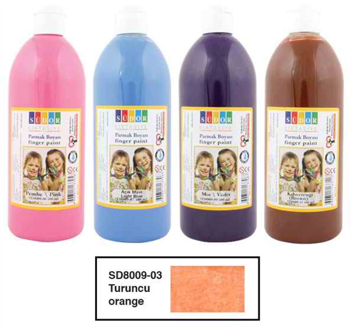 Südor Sd8009-03 Parmak Boyasi 500Ml Turuncu