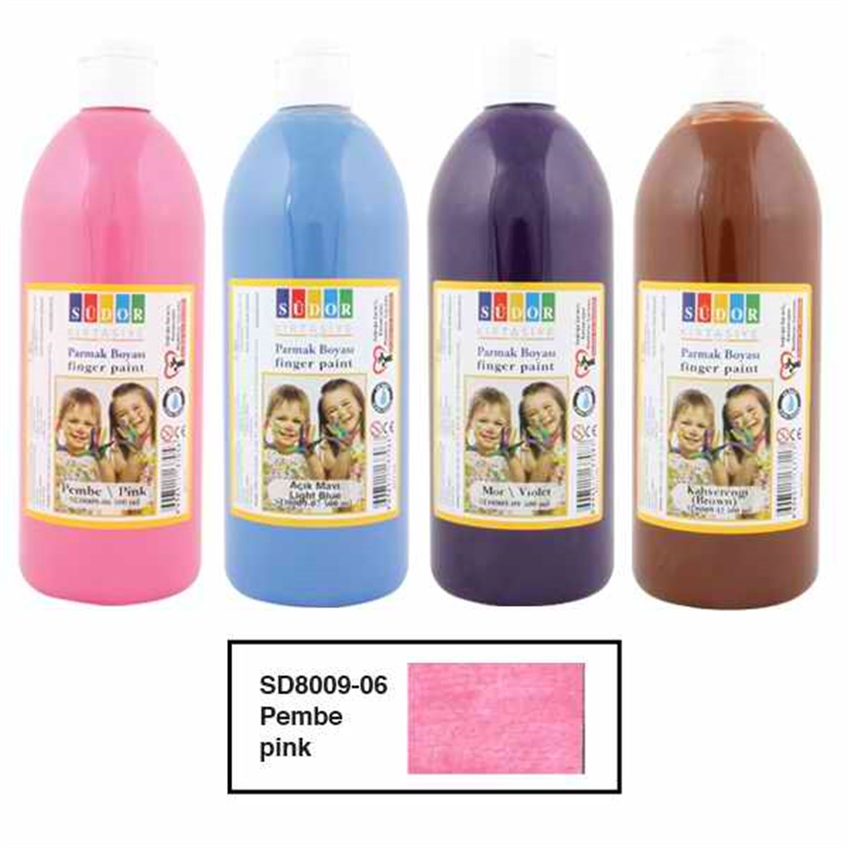 Südor Sd8009-06 Parmak Boyasi 500Ml Pembe
