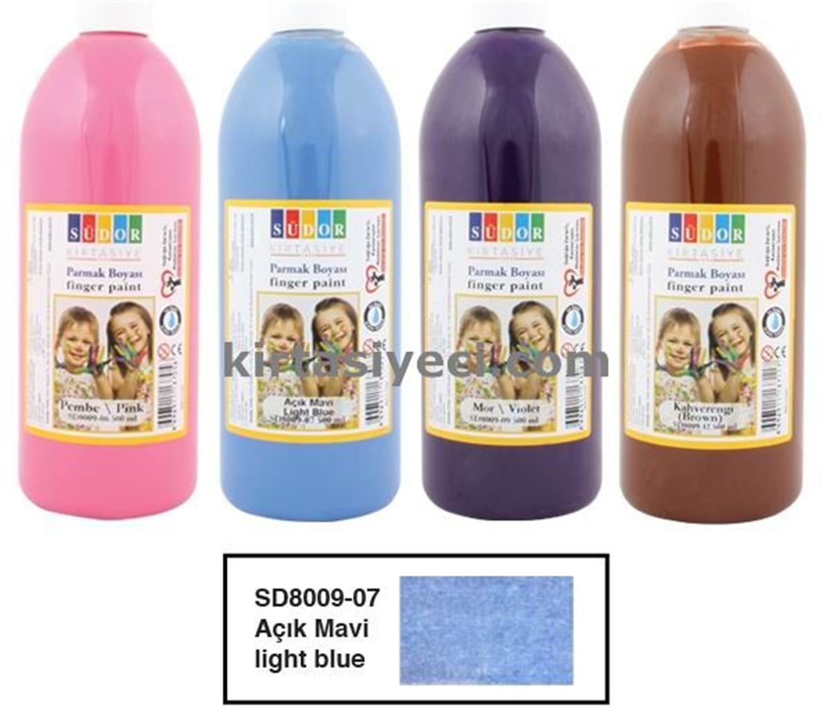 Südor Sd8009-07 Parmak Boyasi 500Ml Açik Mavi