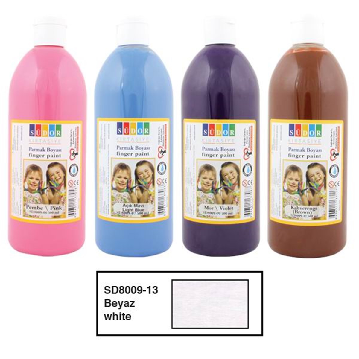 Südor Sd8009-13 Parmak Boyasi 500Ml Beyaz