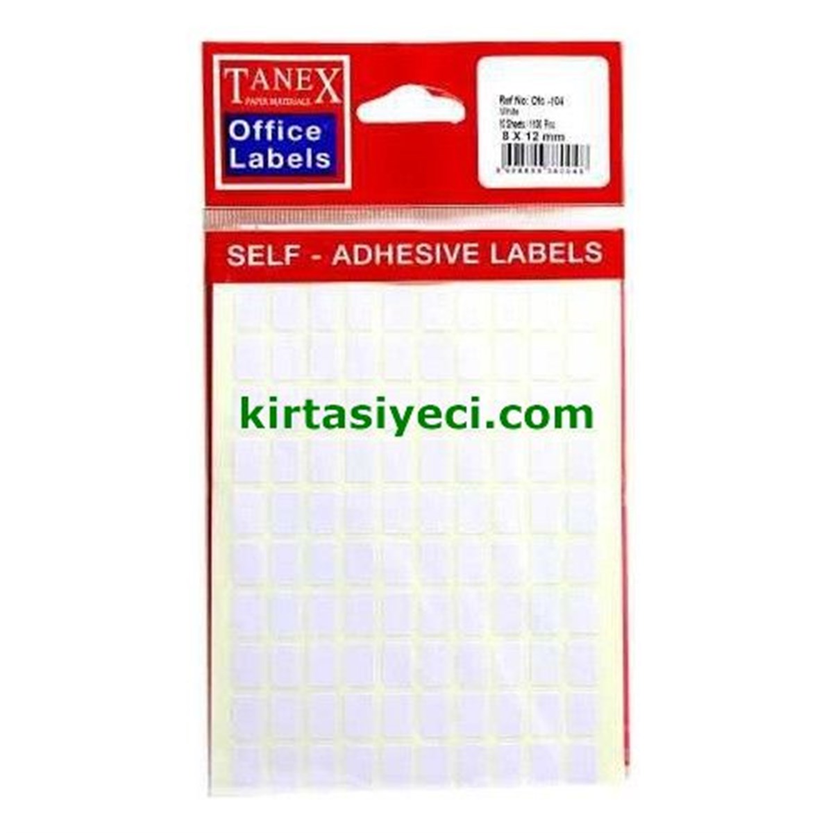 Tanex Ofc-108 Beyaz Ofis Etiketi 10Lu Paket