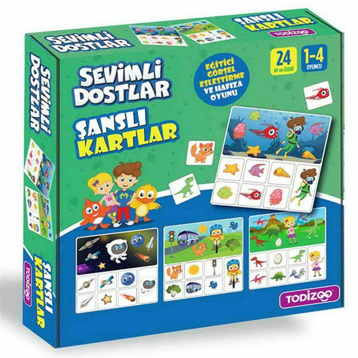 Todizoo Sevimli Dostlar Şanslı Kartla Kutu Oyun