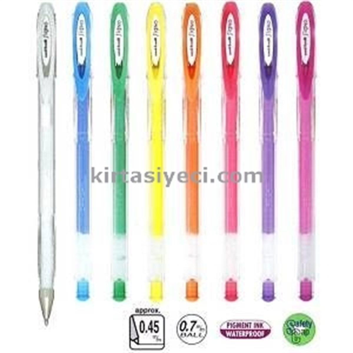 Uniball Um-120Ac Angelic Colour 0.7 Jel Kalem Beyaz Adet 