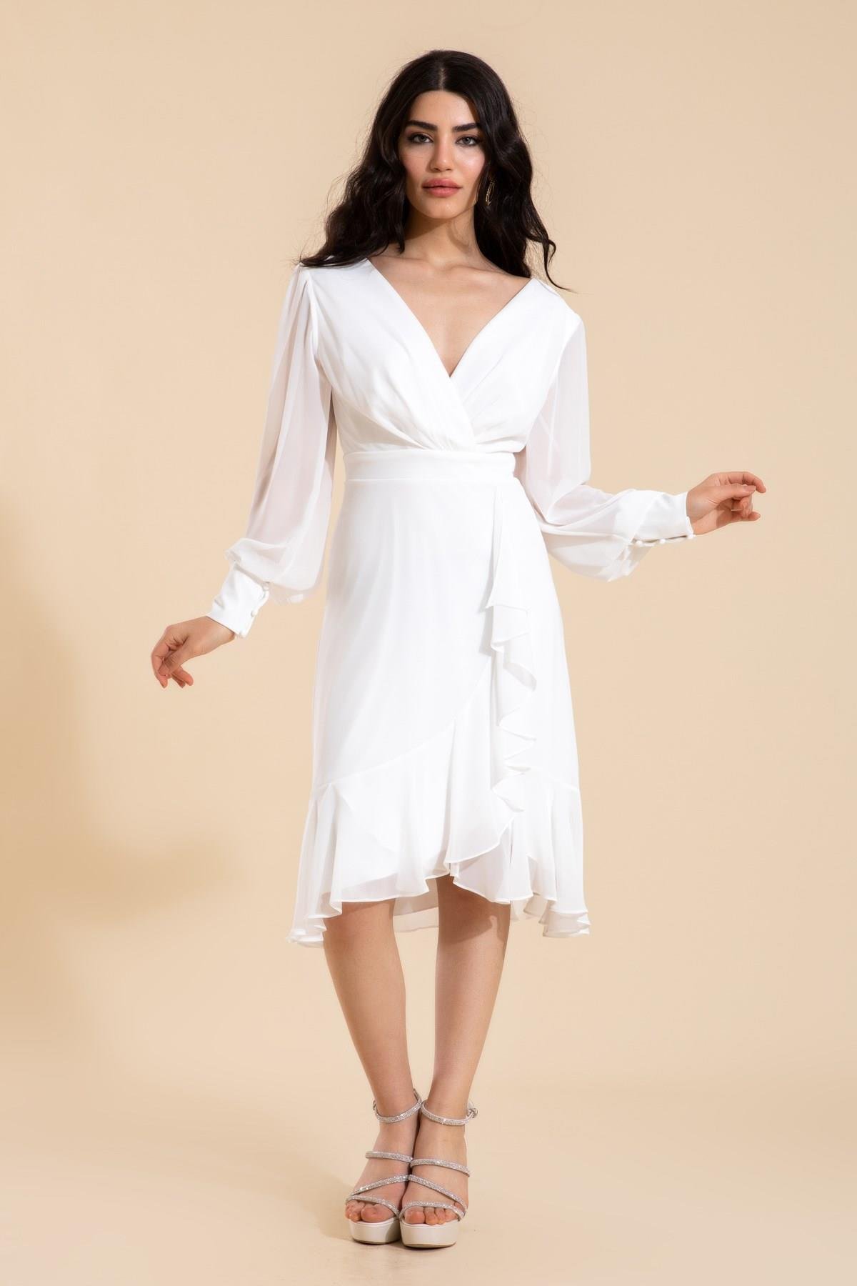 Nafide MİDİ ABİYE ELBİSE 0202 - 2117